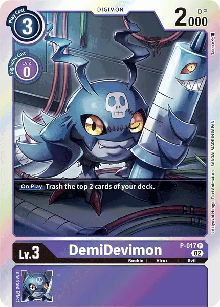 Digimon TCG Card P-017_P2 DemiDevimon