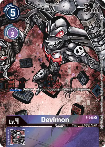 Digimon TCG Card P-018_P1 Devimon