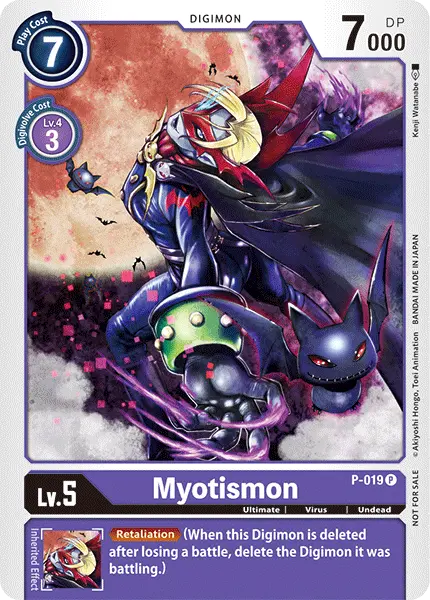 Digimon TCG Card P-019 Myotismon