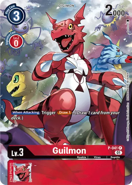 Digimon TCG Card 'P-041_P1' 'Guilmon'