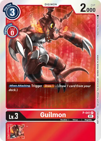 Digimon TCG Card P-041_P2 Guilmon