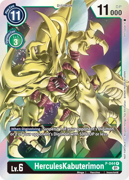 Digimon TCG Card P-044 HerculesKabuterimon