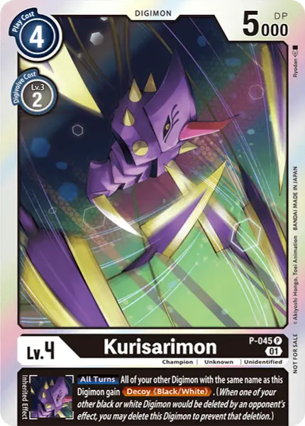 Digimon TCG Card 'P-045' 'Kurisarimon'