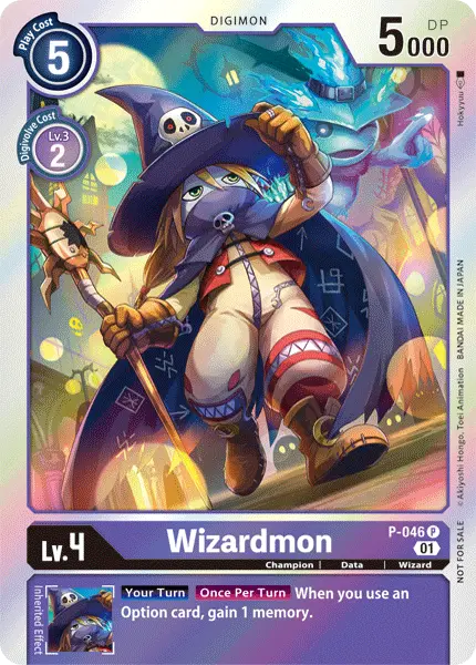 Digimon TCG Card P-046 Wizardmon