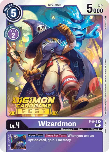 Digimon TCG Card 'P-046_P1' 'Wizardmon'