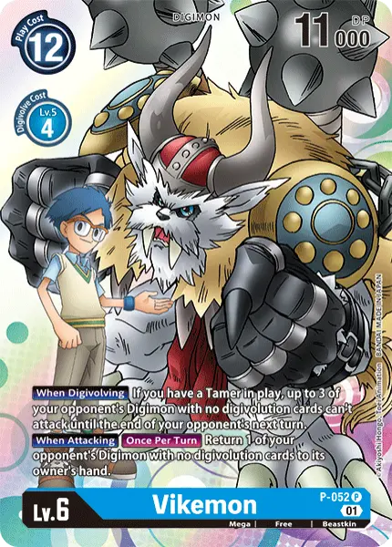 Digimon TCG Card 'P-052' 'Vikemon'