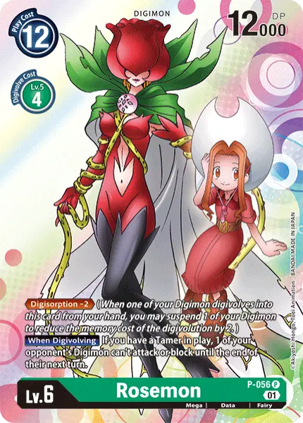 Digimon TCG Card 'P-056' 'Rosemon'