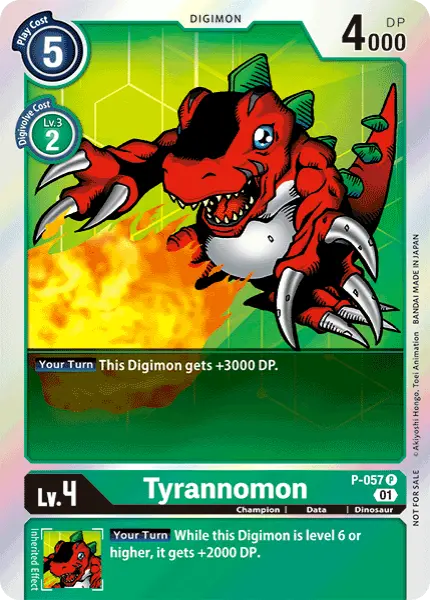 Digimon TCG Card 'P-057' 'Tyrannomon'