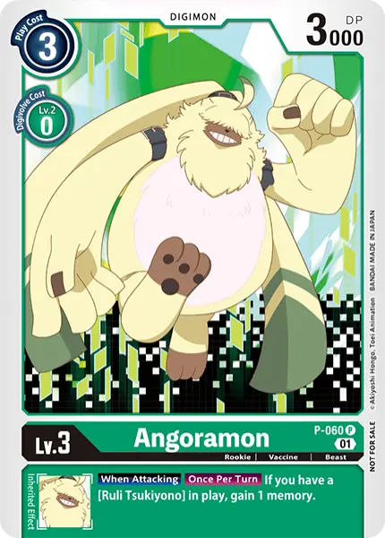 Digimon TCG Card P-060 Angoramon