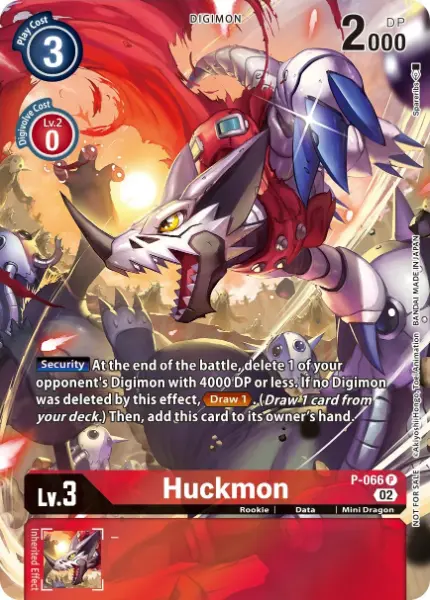 Digimon TCG Card 'P-066_P1' 'Huckmon'