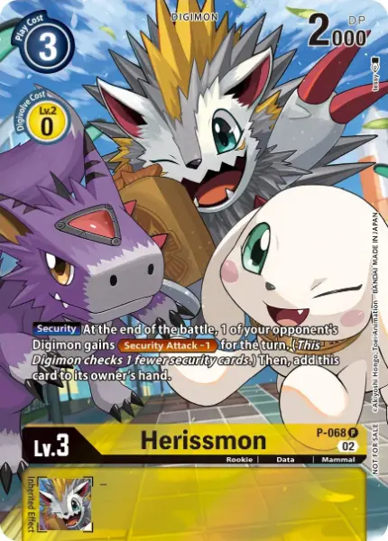 Digimon TCG Card 'P-068_P1' 'Herissmon'