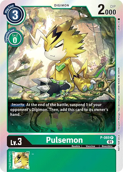 Digimon TCG Card 'P-069' 'Pulsemon'