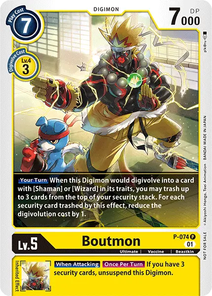 Digimon TCG Card P-074 Boutmon