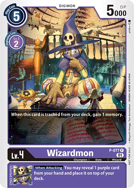 Digimon TCG Card 'P-077' 'Wizardmon'