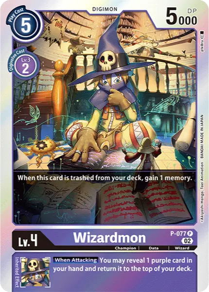 Digimon TCG Card P-077_P1 Wizardmon