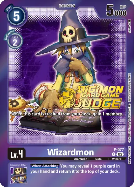 Digimon TCG Card 'P-077_P2' 'Wizardmon'