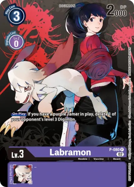 Digimon TCG Card 'P-080_P1' 'Labramon'