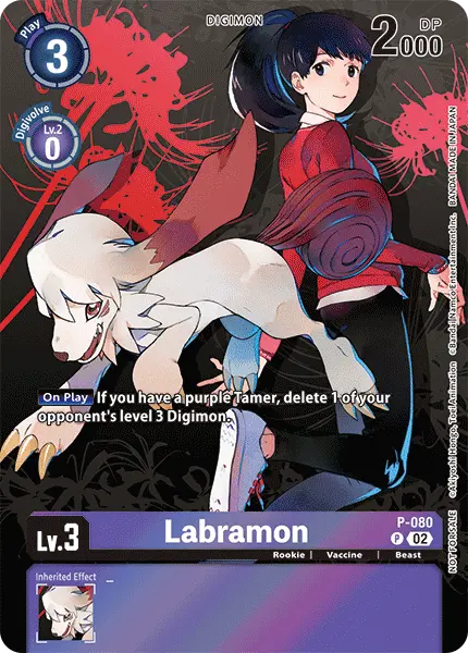 Digimon TCG Card 'P-080_P2' 'Labramon'