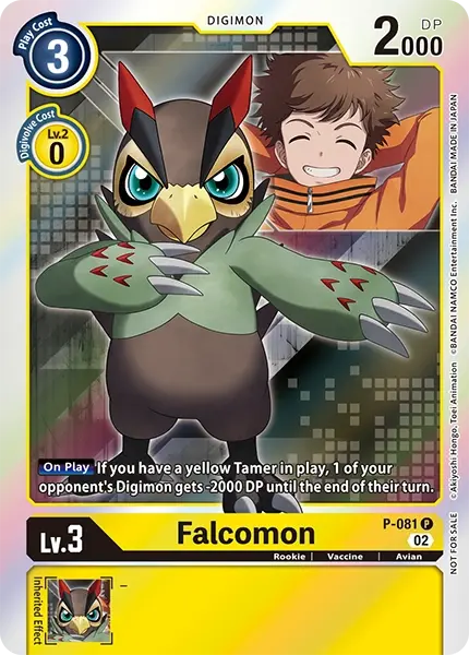 Digimon TCG Card 'P-081' 'Falcomon'