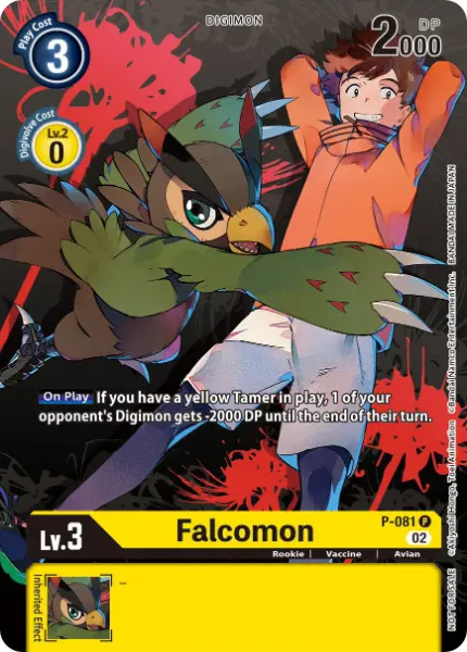 Digimon TCG Card P-081_P1 Falcomon