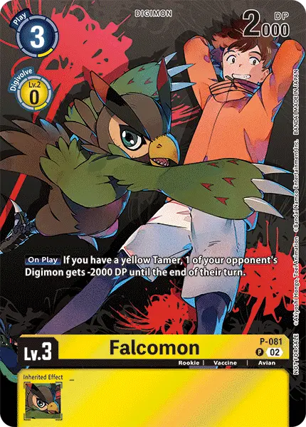 Digimon TCG Card P-081_P2 Falcomon