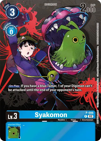 Digimon TCG Card P-086 Syakomon