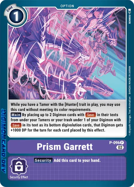 Digimon TCG Card 'P-096' 'Prism Garrett'