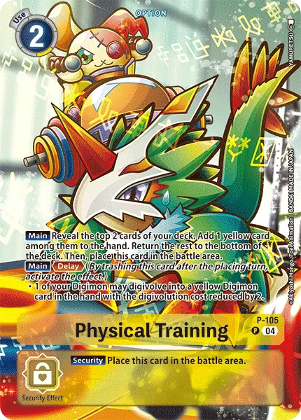 Digimon TCG Card 'P-105_P1' 'Physical Training'