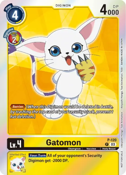 Digimon TCG Card P-120 Gatomon