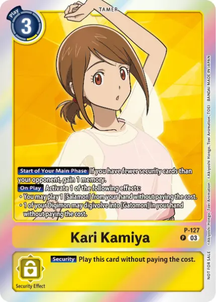 Digimon TCG Card P-127 Kari Kamiya