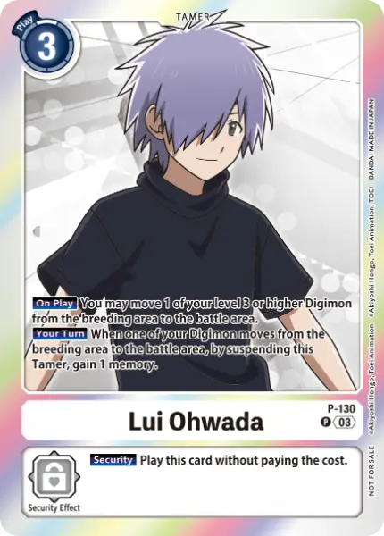 Digimon TCG Card P-130 Lui Ohwada