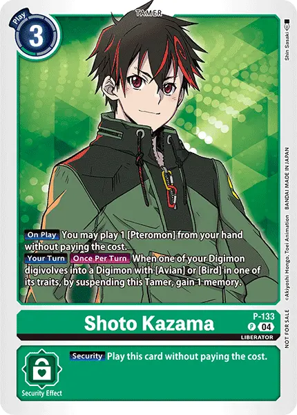 Digimon TCG Card P-133 Shoto Kazama