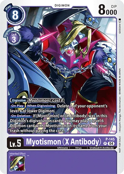 Digimon TCG Card P-145 Myotismon (X Antibody)