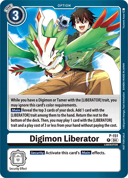 Digimon TCG Card 'P-151' 'Digimon Liberator'