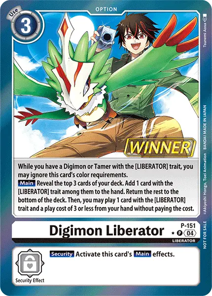 Digimon TCG Card P-151_P1 Digimon Liberator