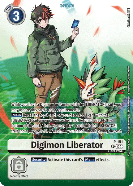 Digimon TCG Card P-151_P2 Digimon Liberator