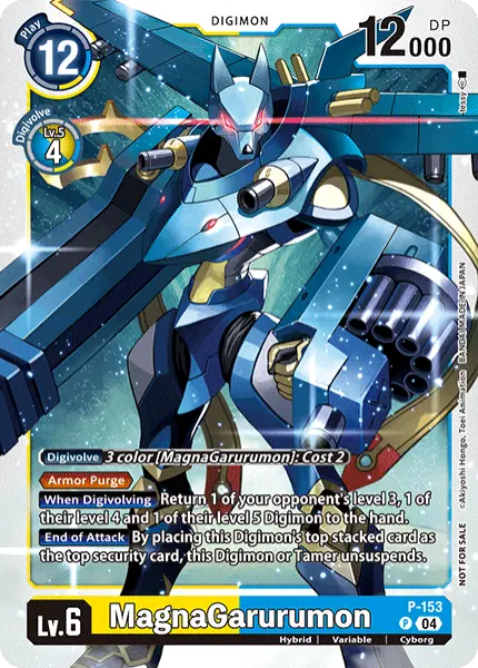 Deck MagnaGarurumon - 4th with preview of card P-153