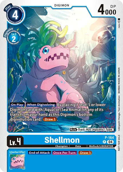 Digimon TCG Card 'P-164' 'Shellmon'