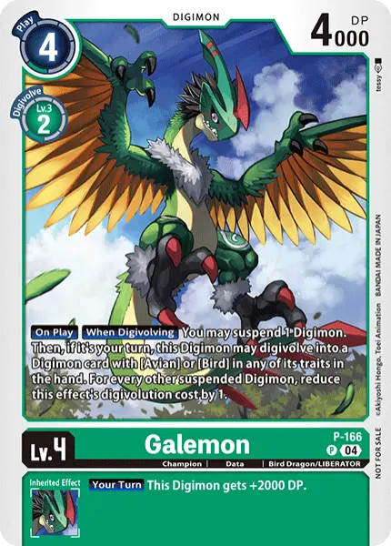 Digimon TCG Card 'P-166' 'Galemon'