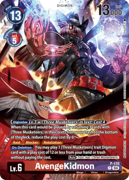 Digimon TCG Card 'P-170' 'AvengeKidmon'