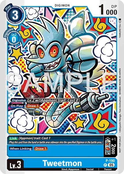 Digimon TCG Card 'P-190' 'Tweetmon'