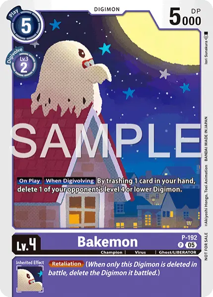 Digimon TCG Card 'P-192' 'Bakemon'