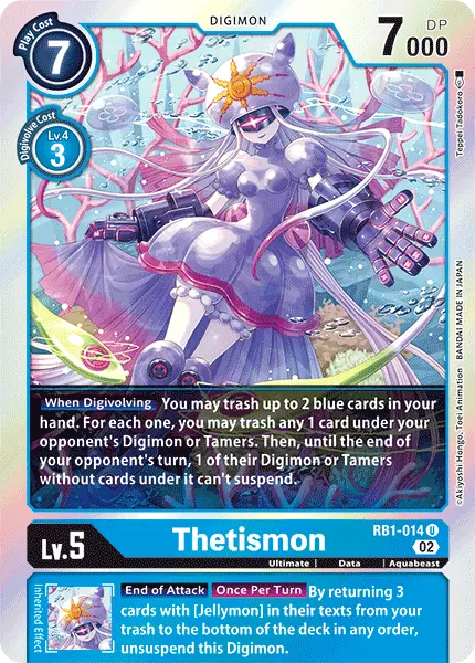 Digimon TCG Card 'RB1-014' 'Thetismon'