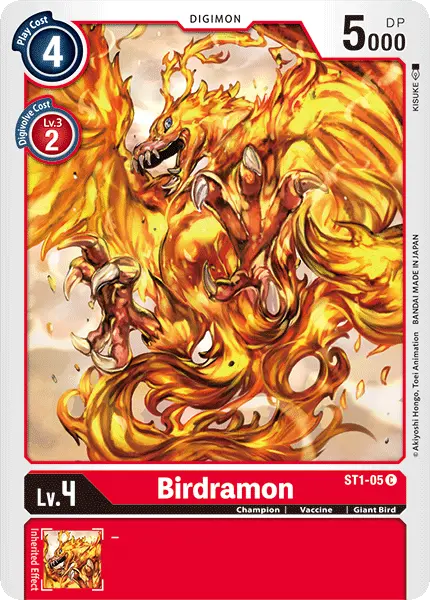 Digimon TCG Card 'ST1-005' 'Birdramon'