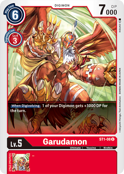 Digimon TCG Card 'ST1-008' 'Garudamon'