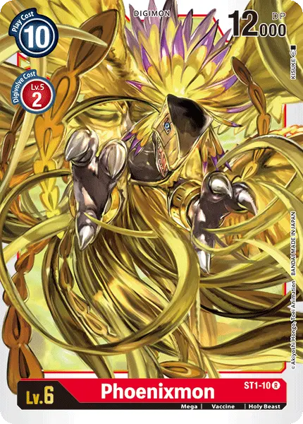 Digimon TCG Card 'ST1-010' 'Phoenixmon'