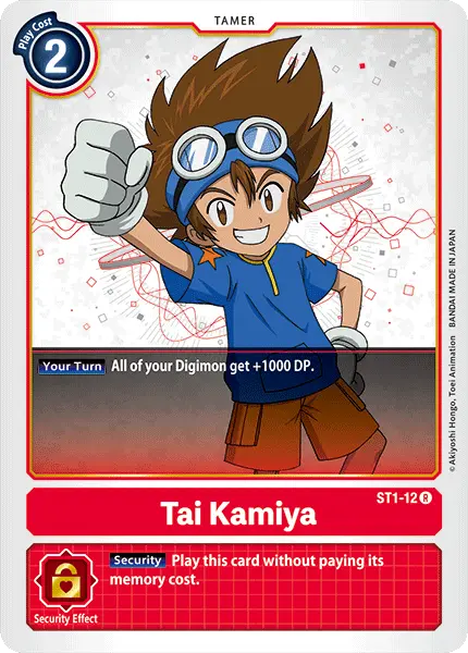 Digimon TCG Card 'ST1-012' 'Tai Kamiya'