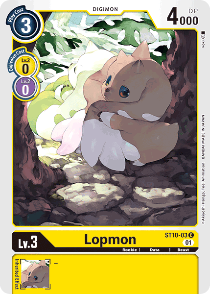 Digimon TCG Card 'ST10-003' 'Lopmon'