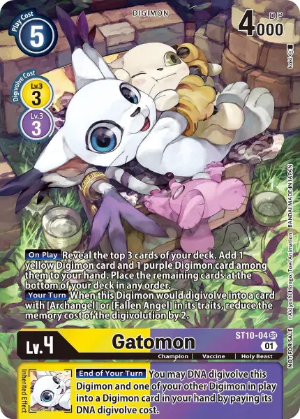 Digimon TCG Card ST10-04_P1 Gatomon