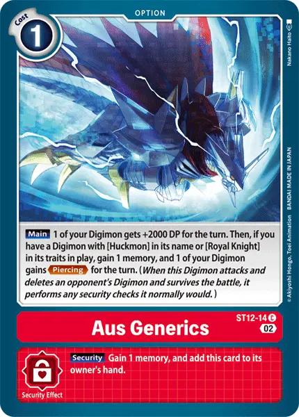 Digimon TCG Card 'ST12-014' 'Aus Generics'